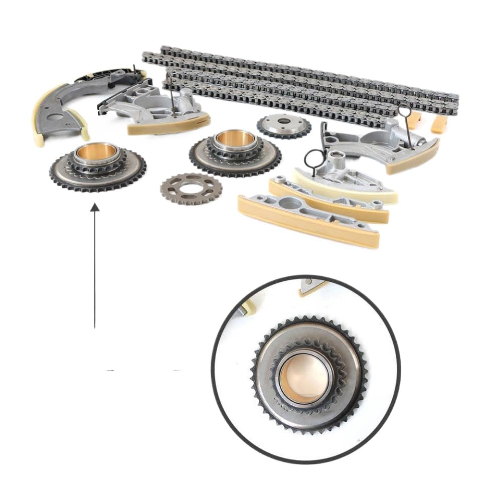 Kit catena di distribuzione con ingranaggi compatibile con A4 A5 A6 A8 Q5 S4 S5 S6 S7 S8 2.8L 3.0L 3.2L 4.0L V6 V8