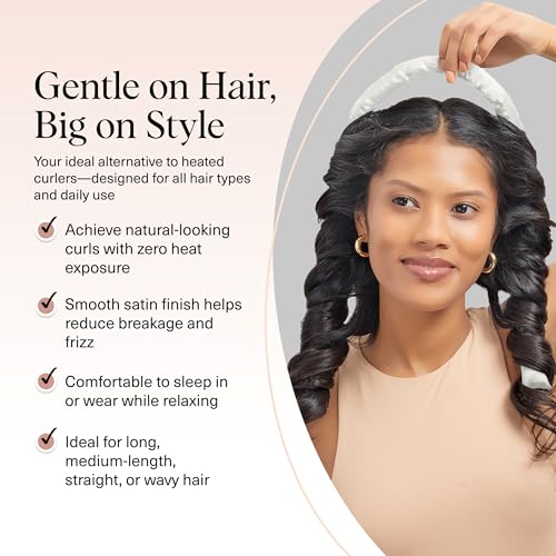 Kitsch Satin Heatless Curls Overnight Set - Ivory - image 3