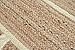Weaving Village Scalloped Natural Jute Area Rug, Natural Base Off White Trim, 2'X6'