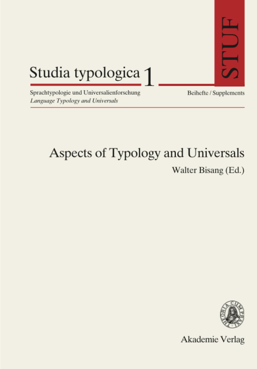 Aspects of Typology and Universals: 1