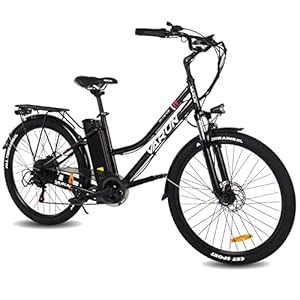 VARUN【2022】 E-Bike 26 Zoll Damen und Herren mit 250W Motor 36V 10,4Ah Abnehmbare Lithiumbatterie für Erwachsene City E Bike Elektrofahrrad mit Shimano 7-Gang-Getriebe