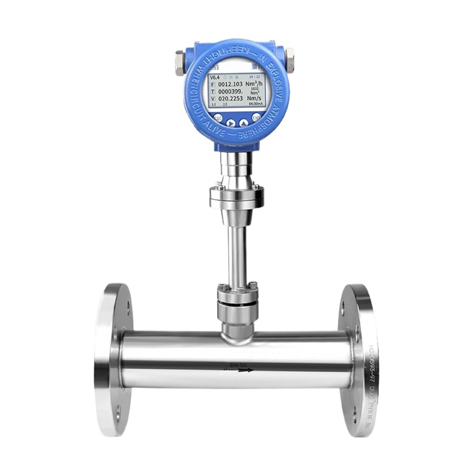 QfUxYYSLD Gas Flow Meter with RS485 4-20mA Thermal Mass Flowmeter(DN20)