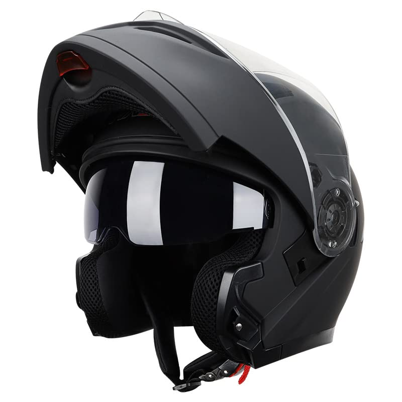 Amazon Co Jp オートバイフルフェイスヘルメットドット認証標準フェイスヘルメットストリートダートバイクヘルメット オートバイデュアルバイザーは アダルトバイクストリートバイクモープレース用のモジュラーフルフェイスヘルメットをめくるモジュラーフルフェイス