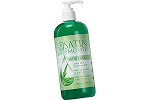 SATIN SMOOTH Satin Cool Aloe Vera Skin Soother Gel for Post-Waxing Comfort and Skin Soothing