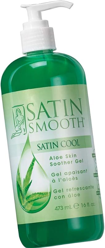 Gel de aloe vera SATIN SMOOTH para cuidados pós-depilação, 473 mL