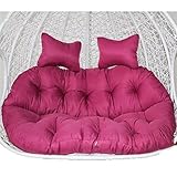 【15cm REMPLISSAGE ÉPAIS】 Les coussinets chaise d'oscillation épais sont remplis de coton de haute qualité, doux et confortable, durable et respirant, bonne résilience et peuvent être utilisés pendant une longue période, et le coussin est entièrement enveloppé, doux pour la peau et confortable, de sorte que vous pouvez profiter de la vie de loisir. Il existe une variété de couleurs pour votre choix.