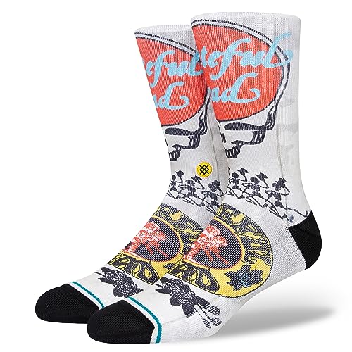 Stance Calcetines Grate Crew antideslizantes que evitan rozaduras luciendo el arte de Grateful Dead