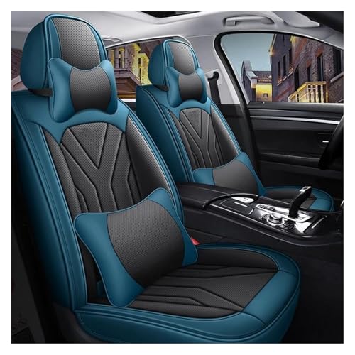Housses de siège voiture de qualité Luxury bleue et noire pour intérieur de Santa Fe et Tucson