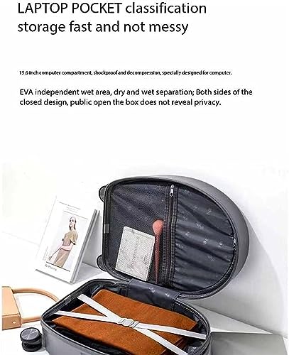 Suitcase Luggage with Spinner Wheels Lightweight Rolling Cabin Suitcase for Airplanes Travel Luggage(F,18 inch)3