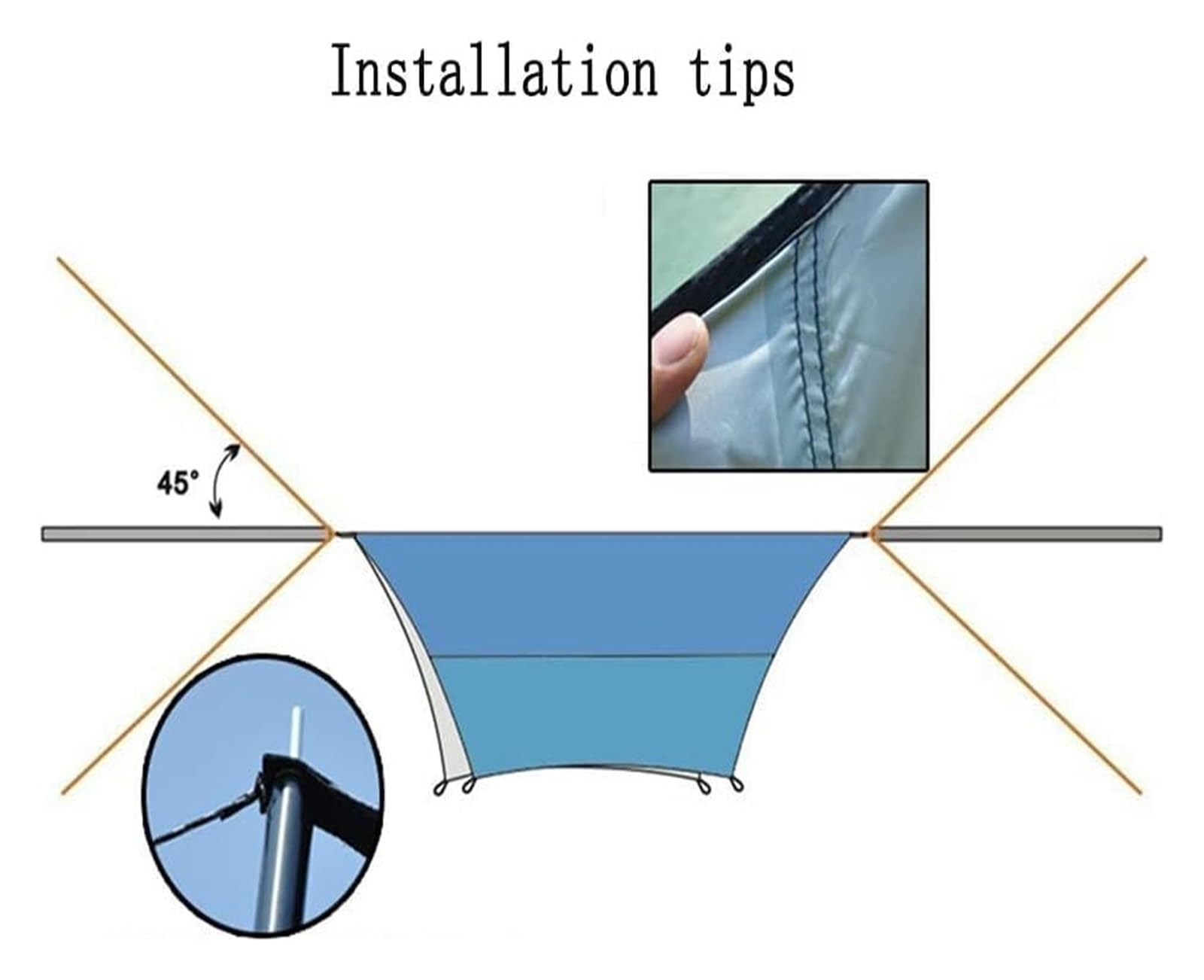 Telo da Campeggio Pesante, Riparo da Campeggio Portatile, Tenda da Pioggia for Amaca, Telo da Campeggio Leggero Oxford 210D, 500 * 450 cm