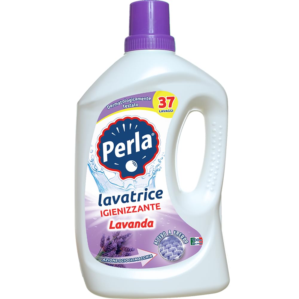 6 x Detersivo Lavatrice Lavanda Per Bucato - Detergente líquido para lavadoras, aroma a lavanda, 37 lavados, 1850 ml + llavero Beni Culinari gratuito
