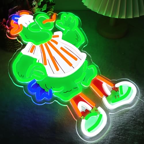 Image of Philadelphia Neon Sign for Wall Decor, USB Powered Dimmable LED Lights, Baseball Theme, 10.9x15.7 Inch, for Garage, Man Cave, Bars, Dorms, Office, Game Room