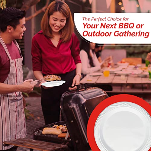 Framo 6 Inch Disposable Clear Plastic Plates In Bulk For Party And Dinner,And For Any Occasion, Microwaveable, Bbq, Travel, And Events (6-Inch 180-Pack) #TOP3