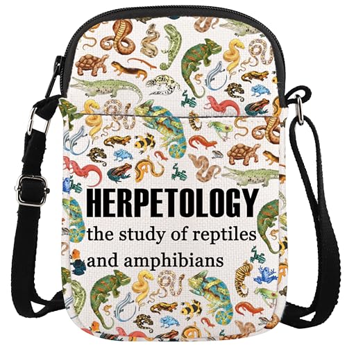 WCGXKO Herpetology Reptiles Gift Gecko gift Reptile Merch Present Messenger Bag Zoology Crossbody Bag