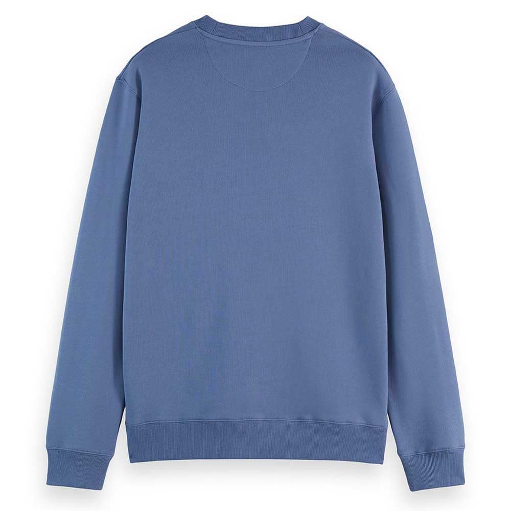 Scotch & Soda Herren Essential Badge Logo Crewneck Sweatshirt Sweatshirt