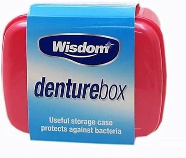 Wisdom Denture Box Storage Container - assorted colours