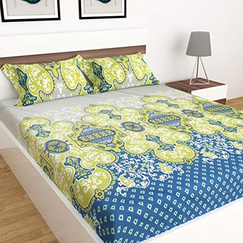 Drap de lit double imprimé émeraude pour sublimer votre chambre