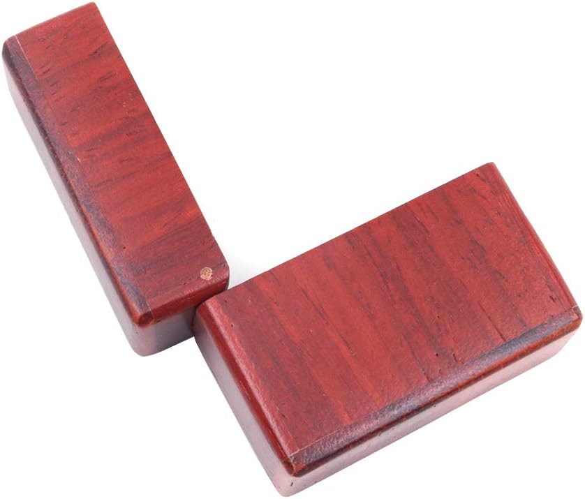 Shiwaki 1.9"x0.7"x1.6" Wood Ring Box Engagement Ring Box Wedding Ring Box Jewelry Ring Box Wood Oval Shape Handmade Decorative Boxes Mini - Image 5
