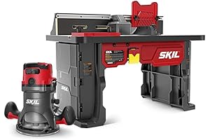 SKIL Fresadora RT1323-01 con Mesa y Ruteadora Base Fija 10 Amp