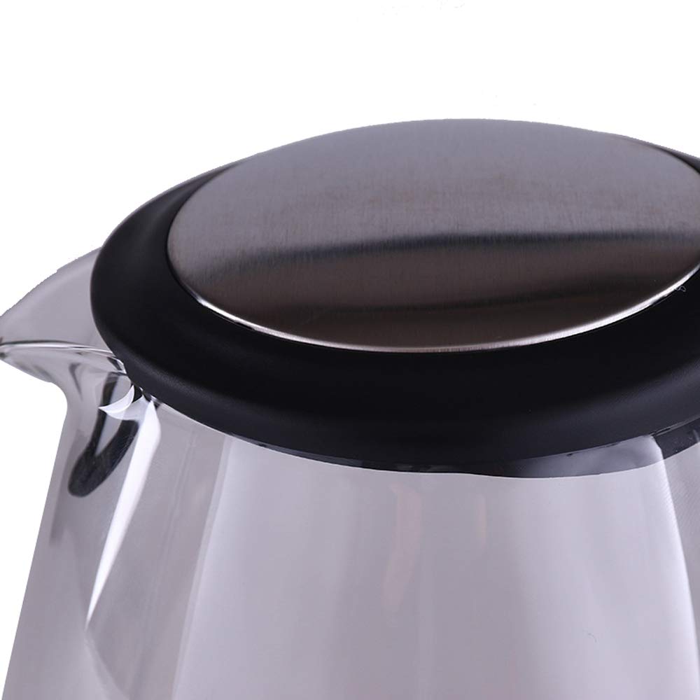Generico Bollitore Elettrico in Vetro di Sicurezza, Ebollizione Rapida, Illuminazione A LED, Grande capacità 2,5 Litri, Vetro Borosilicato