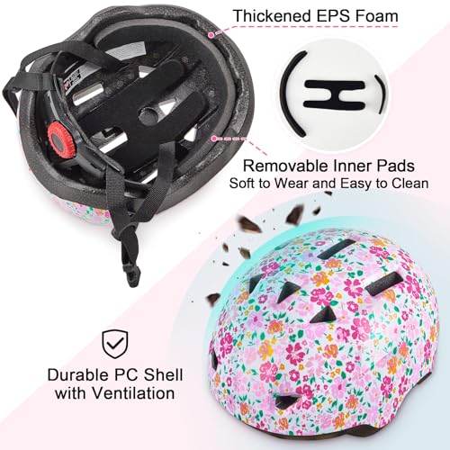 Image of Toddler Helmet, Baby Infant Kids Bike Helmet for Kids Age 1-3 /2-4 /3-5 /5-8 Adjustable Toddler Bike Helmets for Boys Girls for Scooter Skateboard Cycling