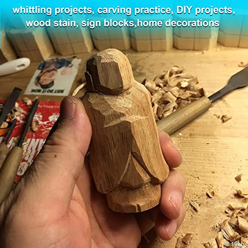 Qtlcohd 6Pcs Basswood Carving Blocks 4X4X2 Inch Whittling Wood Blocks Unfinished Wood Blocks Wood Carving Blocks For Beginner To Expert, Wood Carving Crafts #TOP5
