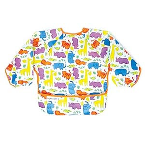 Tiny Twinkle Mess Proof Baby Bib, Cute Long Sleeve Bib Outfit, Waterproof Bibs for Toddlers, Machine Washable, Baby…