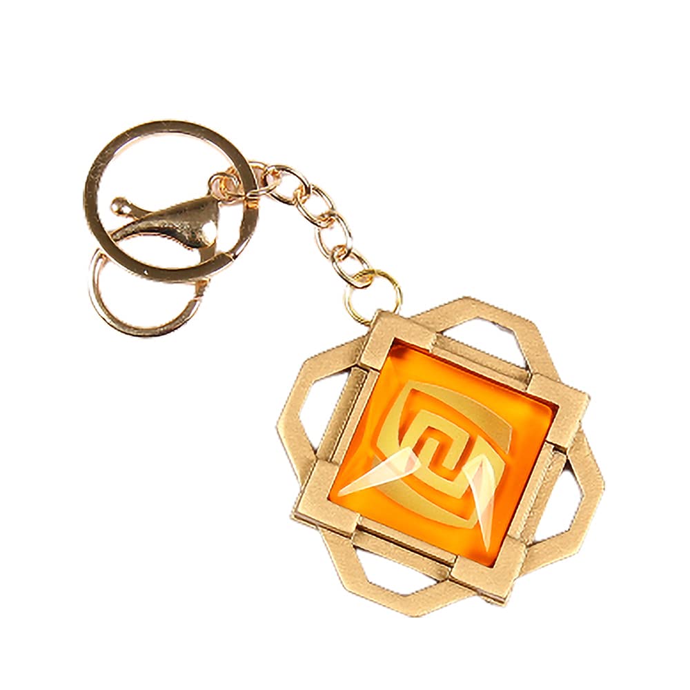 Genshin Impact Teyvat Liyue Vision Cosplay Accessories Keychain