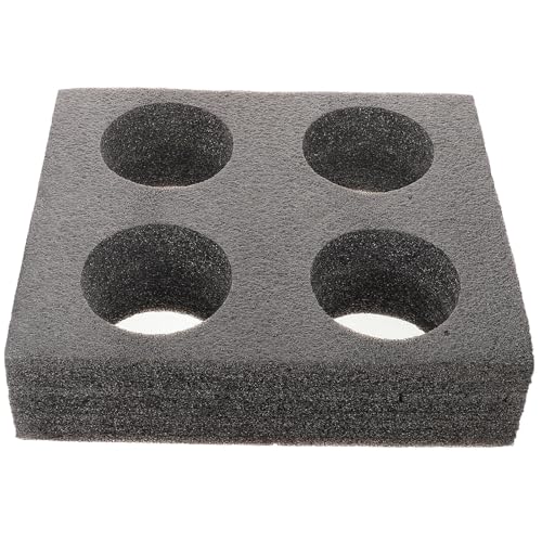 Alipis Coffee Tray Cup Holder, 4-Hole Takeout Coffee Cup Bottle Carrier Takeout Cup Holders Foam Hot or Cold Drinks Carrier Cup Trays Beverage Trays for Package