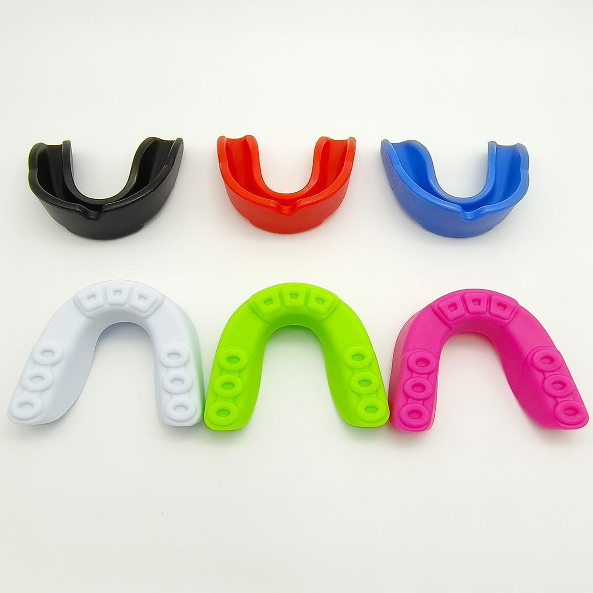 10 Pack Sports Mouth Guard - EVA Reusable Teeth Protector for Boxing, MMA, Rugby & Sports Training (Pink)