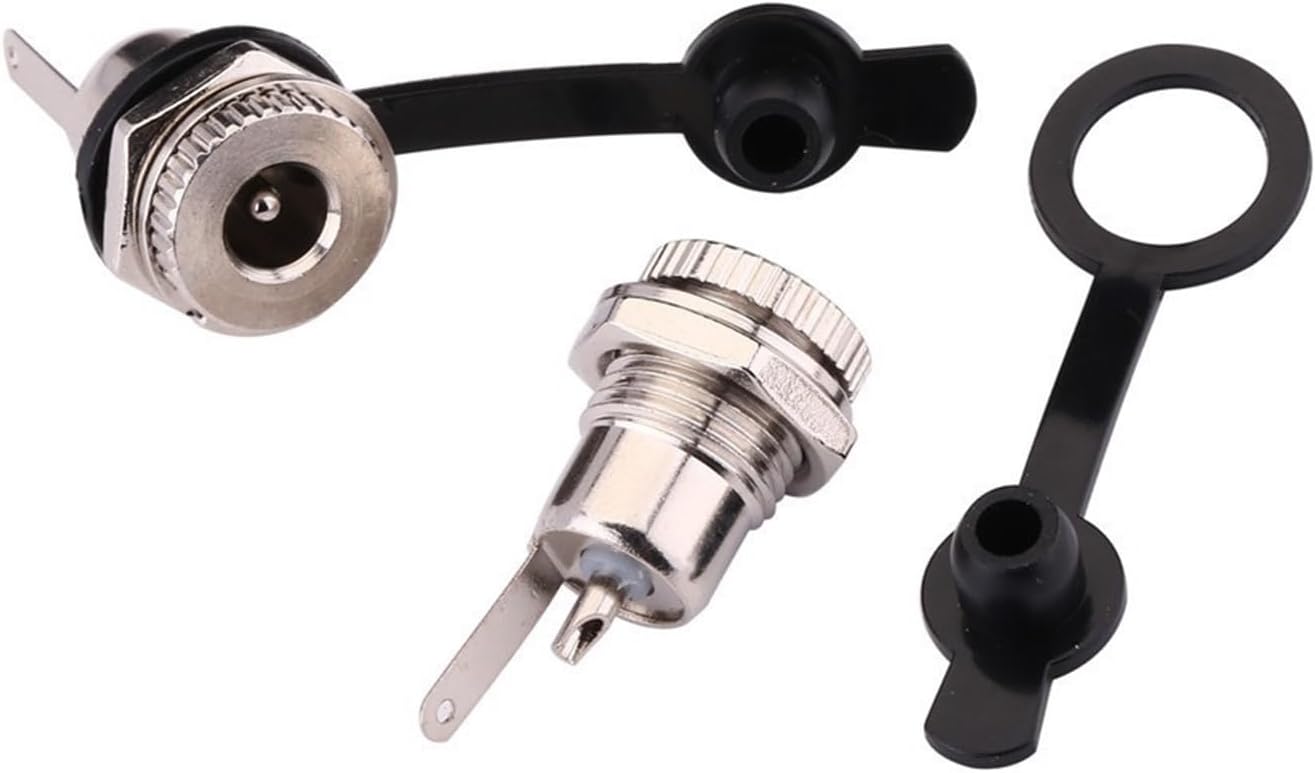 5PCS/Lot DC099 5.5 Mm X 2.1mm DC Power Jack Socket Female Panel Mount Connector Metal DC-099 Open Hole 11MM 5.5 * 2.1 5.5 * 2.5(5Pcs DC-099 PIN2.0)
