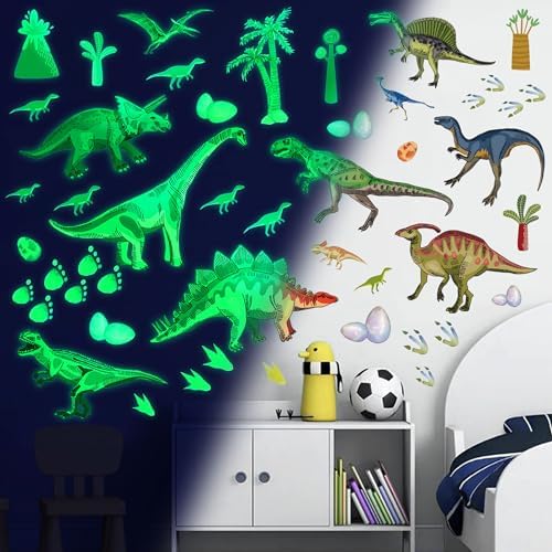 Dinosaur Wall Decals Glow in The Dark Dinosaur Wall