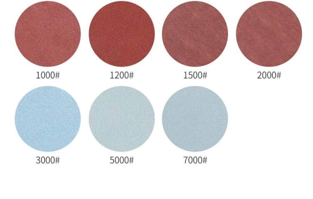 30ps 125mm / 5 `` Pouces Grain 1000/1500/2000/3000/5000/7000 Disques De Ponçage Crochet Boucle Papier De Verre Rond Papier De Verre Disque De Sable Feuille De Sable, Comme Indiqué