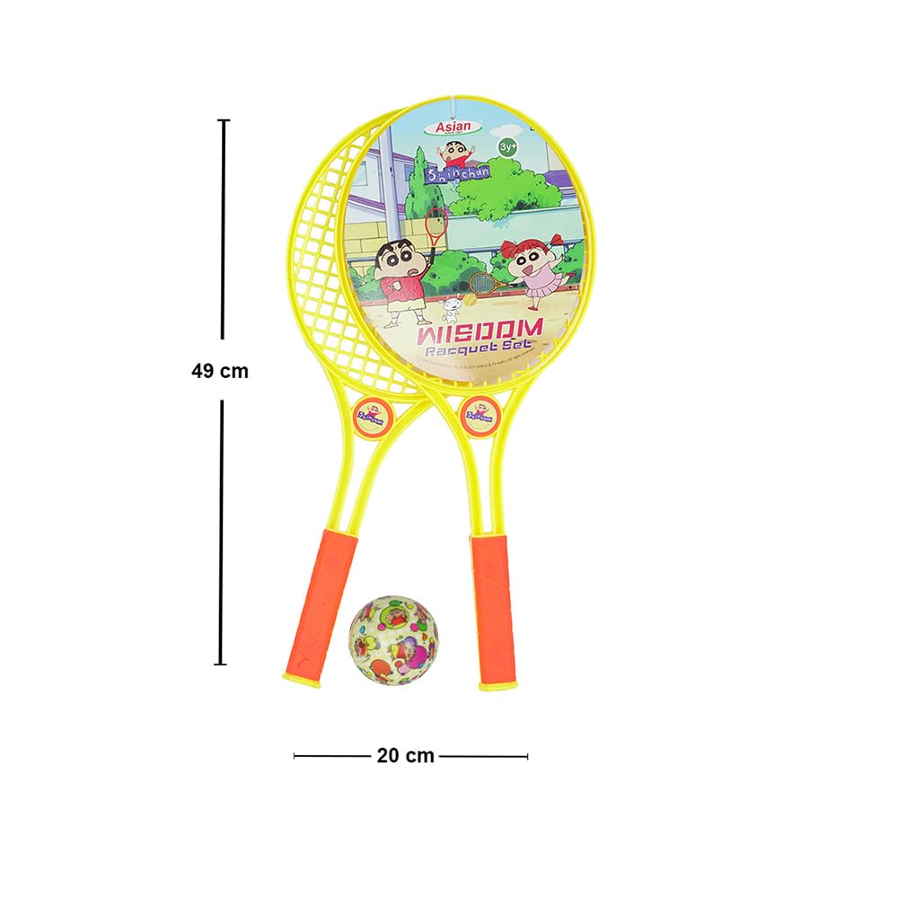 Asian Plastic Portable Shinchan Wisdom Racket Pack of 1 | Action Kamin Blue_P (Multicolor) - Image 7 thumbnail