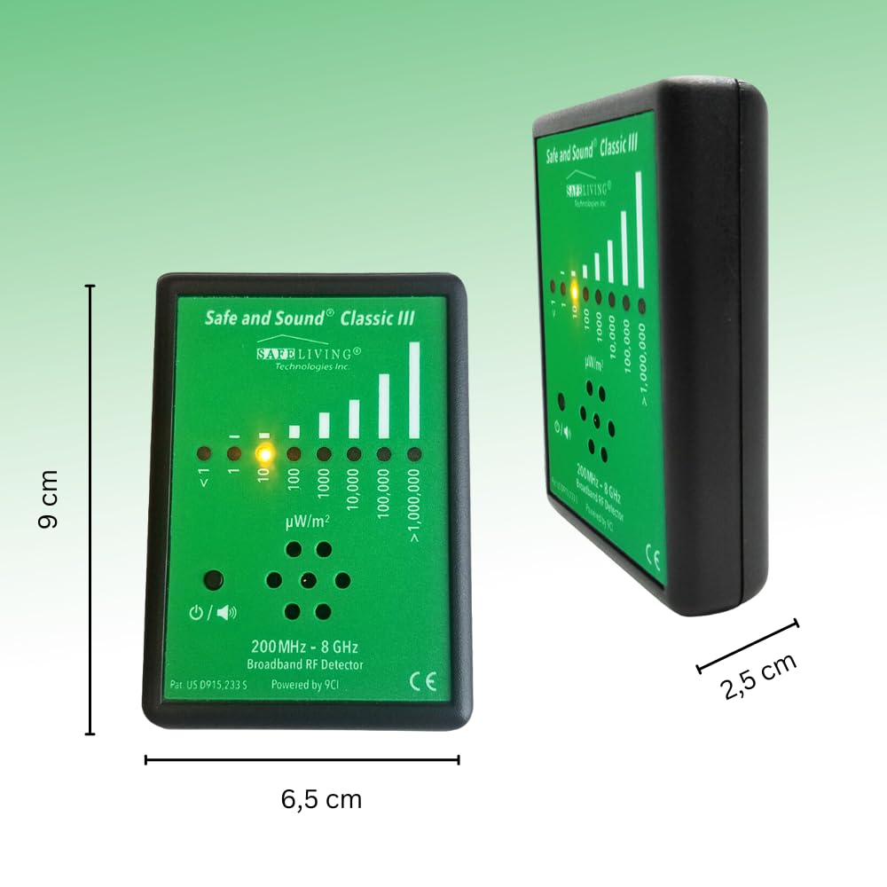 Safe and Sound Classic III HF-Detektor EMF-Messgerät elektromagnetische Strahlung 5G