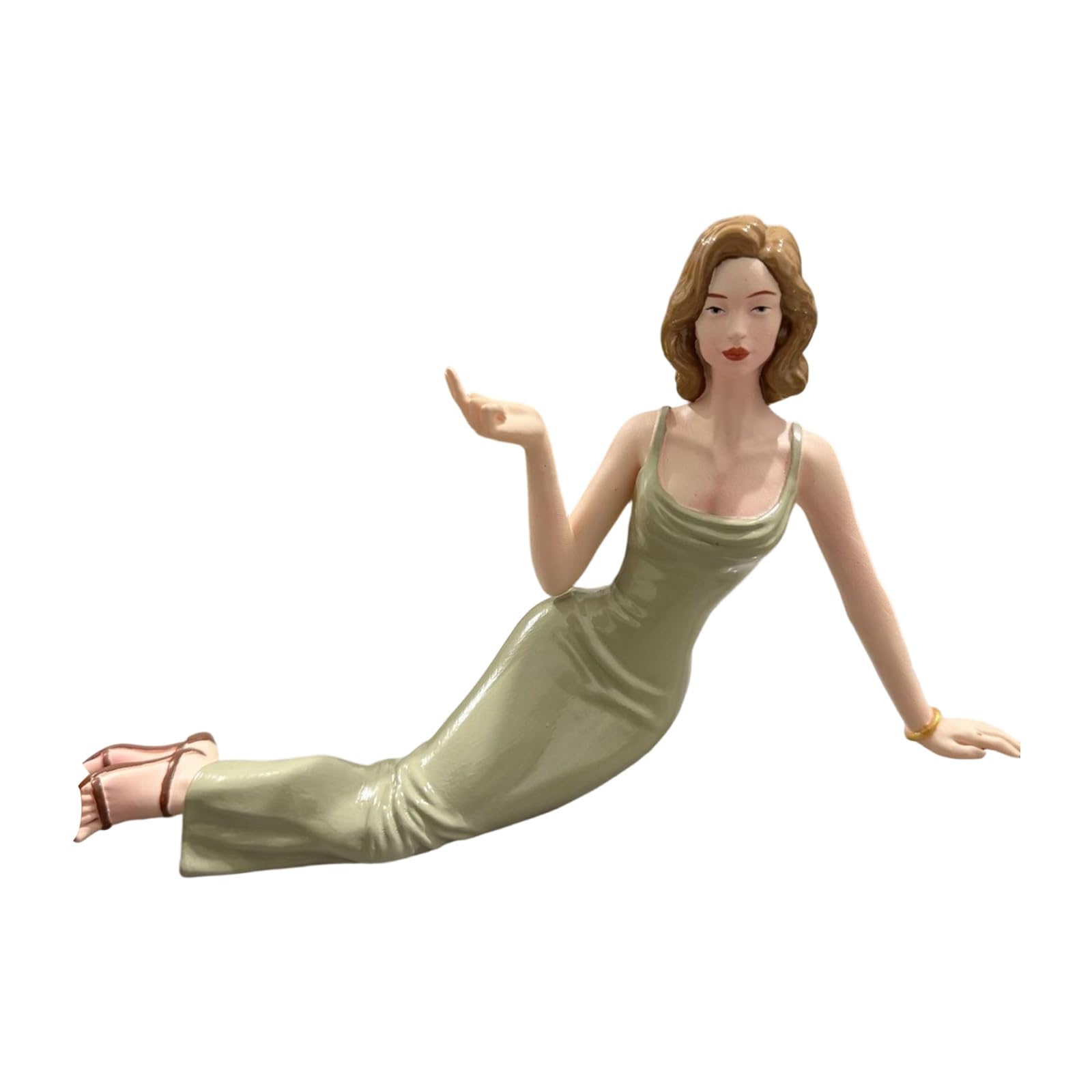 VlHpnpe Scented Stick Holder Resin Lying Lady Figurine Ornament Tabletop Bookshelf Mantels Display Contemporary Scent Stand