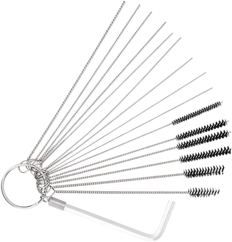 Carburetor Cleaning Kit Needles Brushes Set 4X Jet Clean Tool Carbon Remove