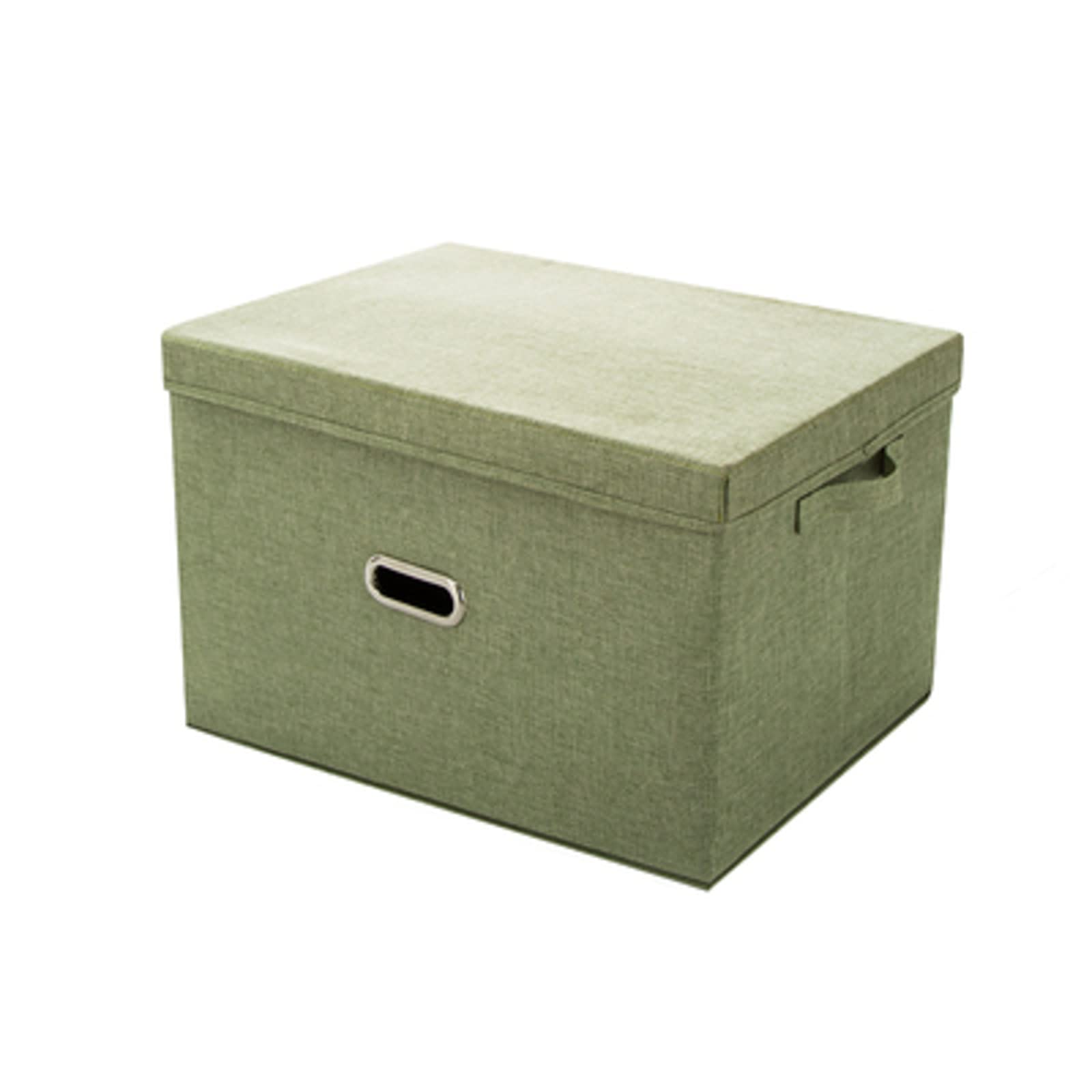 4PC New Non-woven Storage Box Sundry Storage Box Folding Toy Box Storage Basket-Green 38x25x25cm