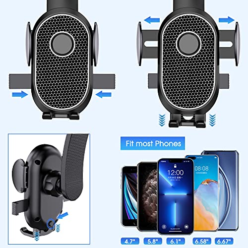 RESCIEN Car Phone Holder Windshield 360 Degrees Rotatable Car Cradle Suction Phone Holder Car for Dashboard Compatible with all 4.7-7.2'' Phone