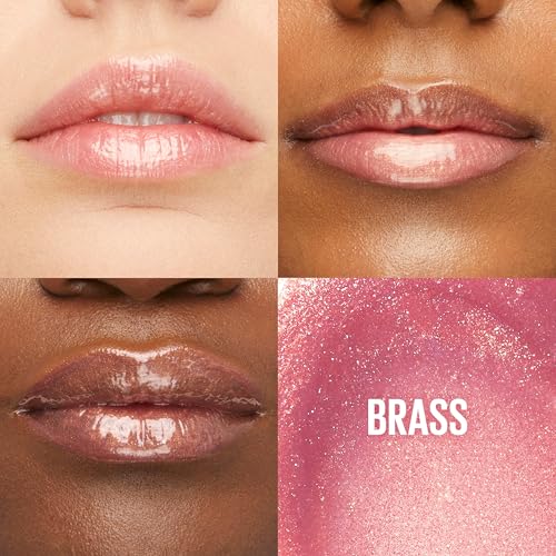 Image of Maybelline Lifter Gloss, Hydrating Lip Gloss with Hyaluronic Acid, High Shine for Plumper Looking Lips, Brass, Pink Neutral, 0.18 Ounce