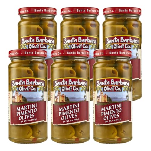 Santa Barbara Martini Olives, 5-Ounce Jars (Pack of 6)