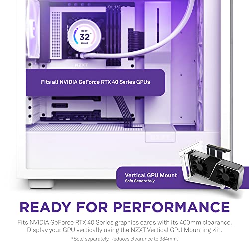 Nzxt H7 Elite - Cm-H71Ew-02 - Atx Mid Tower Pc Gaming Case - Front I/O Usb Type-C Port - Quick-Release Tempered Glass Side Panel - White (2023) #TOP4