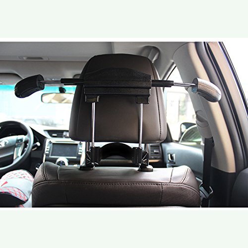  Bfred Car Seat Coat Rack Hanger Seat Chair Back Multifunction Suit Retractable Hanger (Black) #TOP7