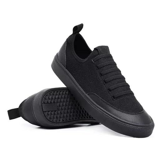 Tênis Casual Elástico Cano Baixo Sapatênis Masculino Preto Cadarço Calce Fácil Confortável