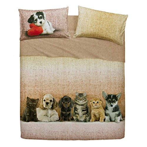 Bassetti Completo Lenzuola Dogs e Cats Dimensioni