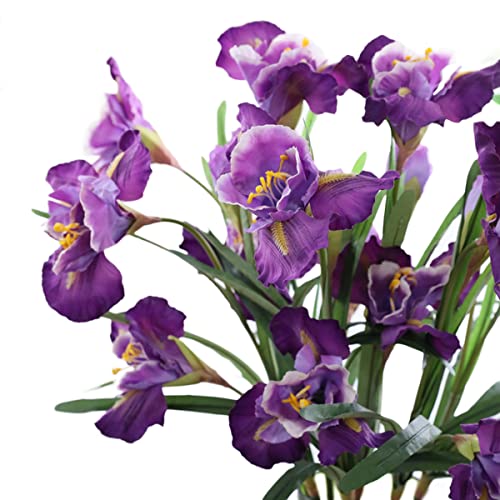 Fleurs artificielles d'iris pour une décoration de table de mariage chic et raffinée - 2