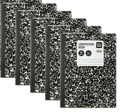 Cahier de composition marbre noir 80 pages pour école collège et université