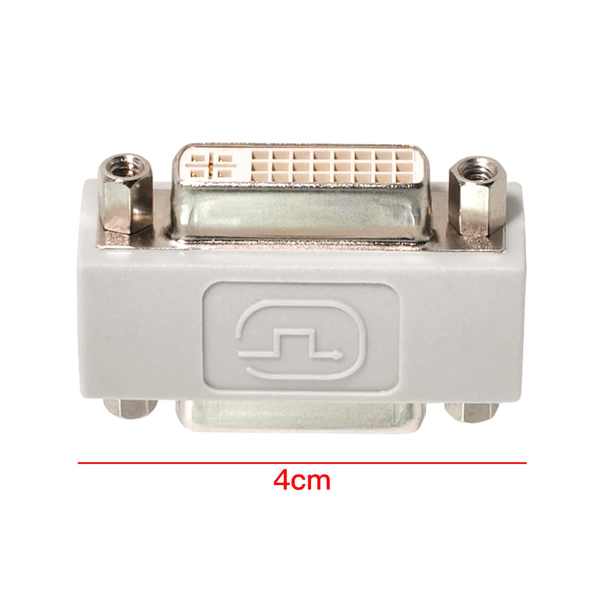 Adaptador de extensión de vídeo DVI 24+1 hembra a DVI 24+1 hembra, acoplador recto para tarjeta gráfica, doble enlace