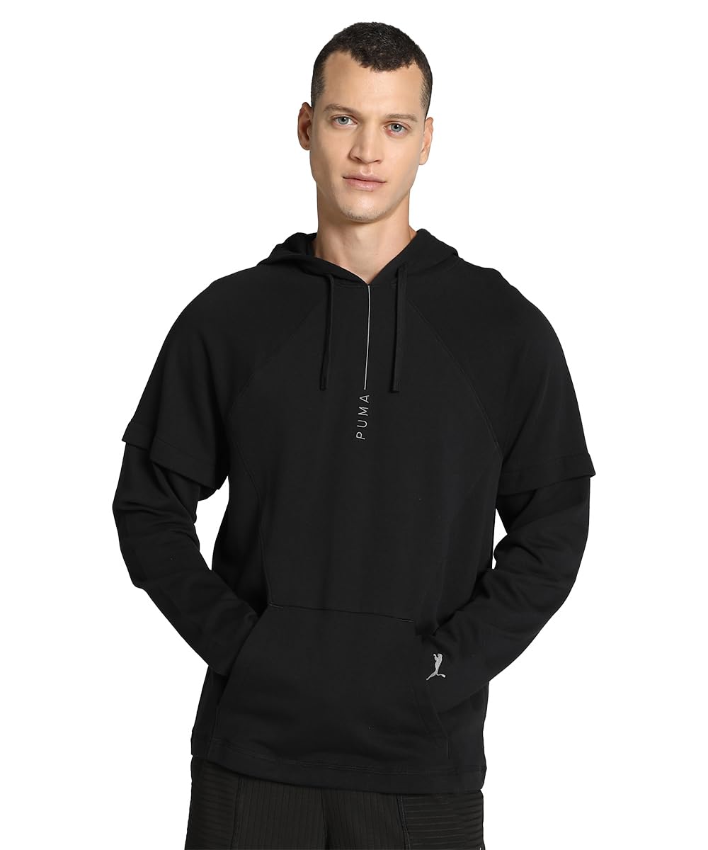 puma Men Cotton Blend Regular Fit Hooded Sweatshirt-picture-22