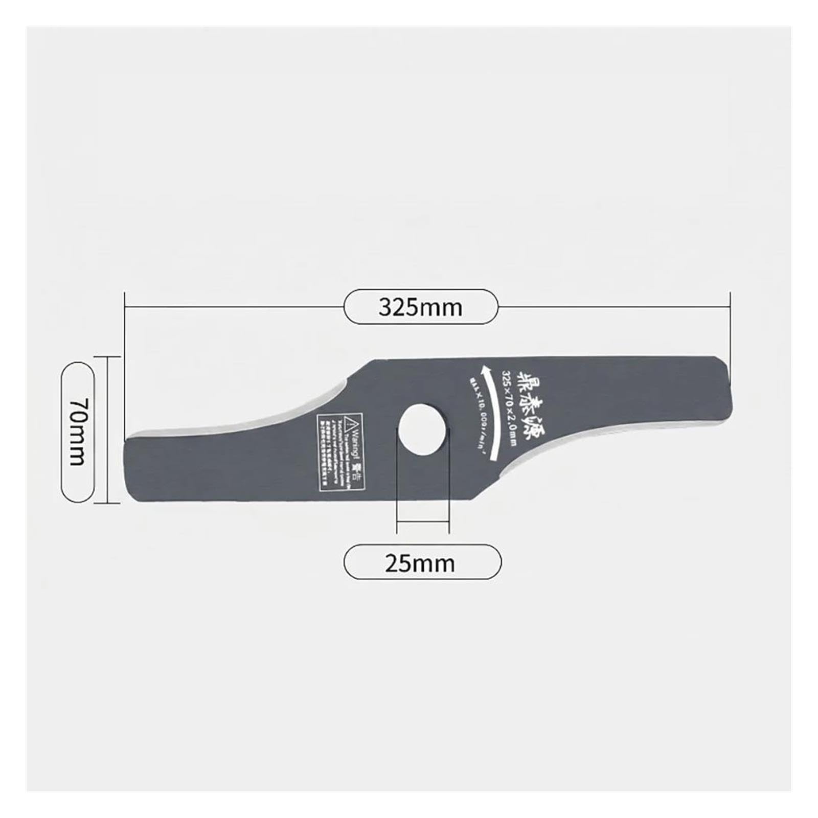 S-Shaped SK5 Toothed Brush Cutter Blade 12.7 Inch with 1 Inch Mounting Trimmer For Garden Mower Blade Lawn Mower(2pcs)